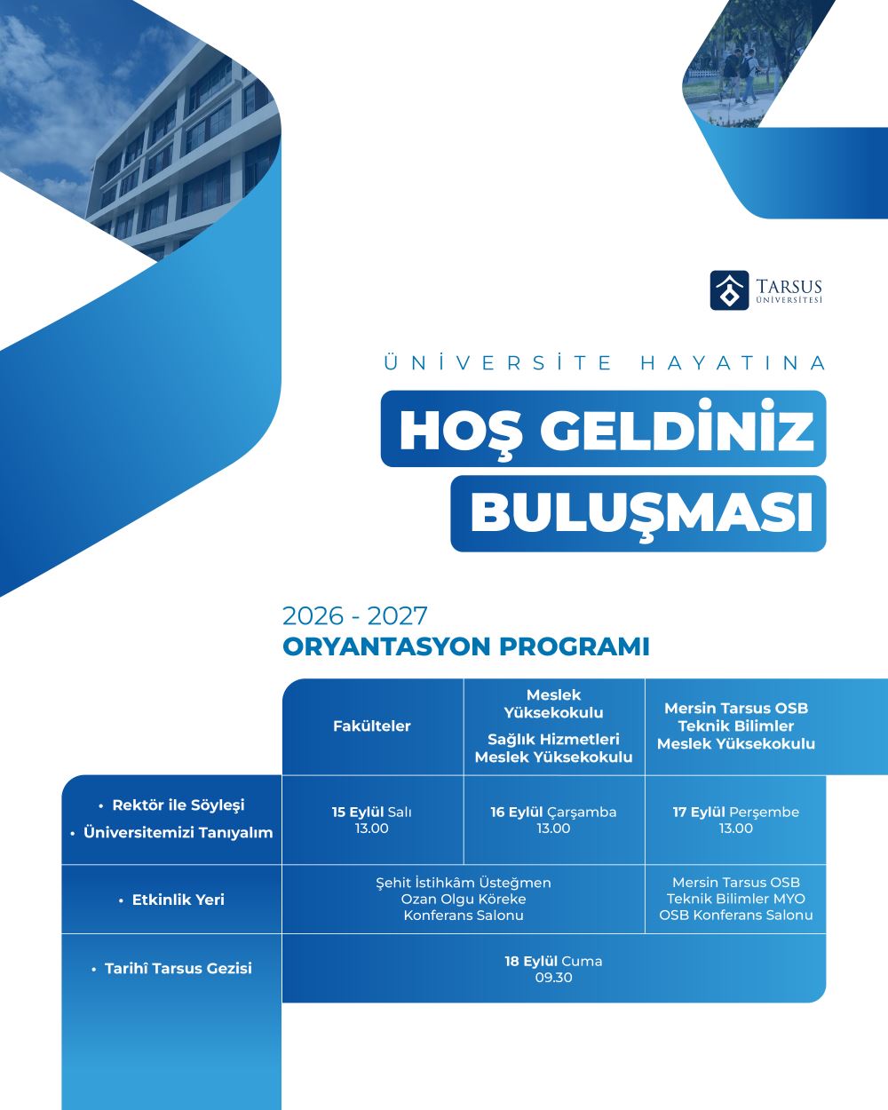 Meslek Yüksekokulumuza Hoş Geldiniz Buluşması